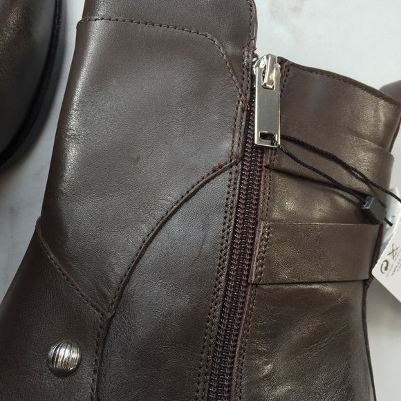 Zara dark brown leather boots - Picture 5 of 8