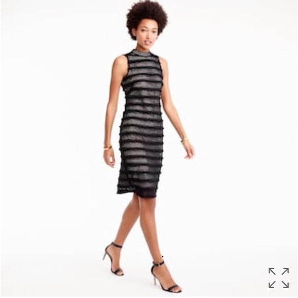 J.Crew Sheath Dress in Fringy Lace - Picture 5 of 5