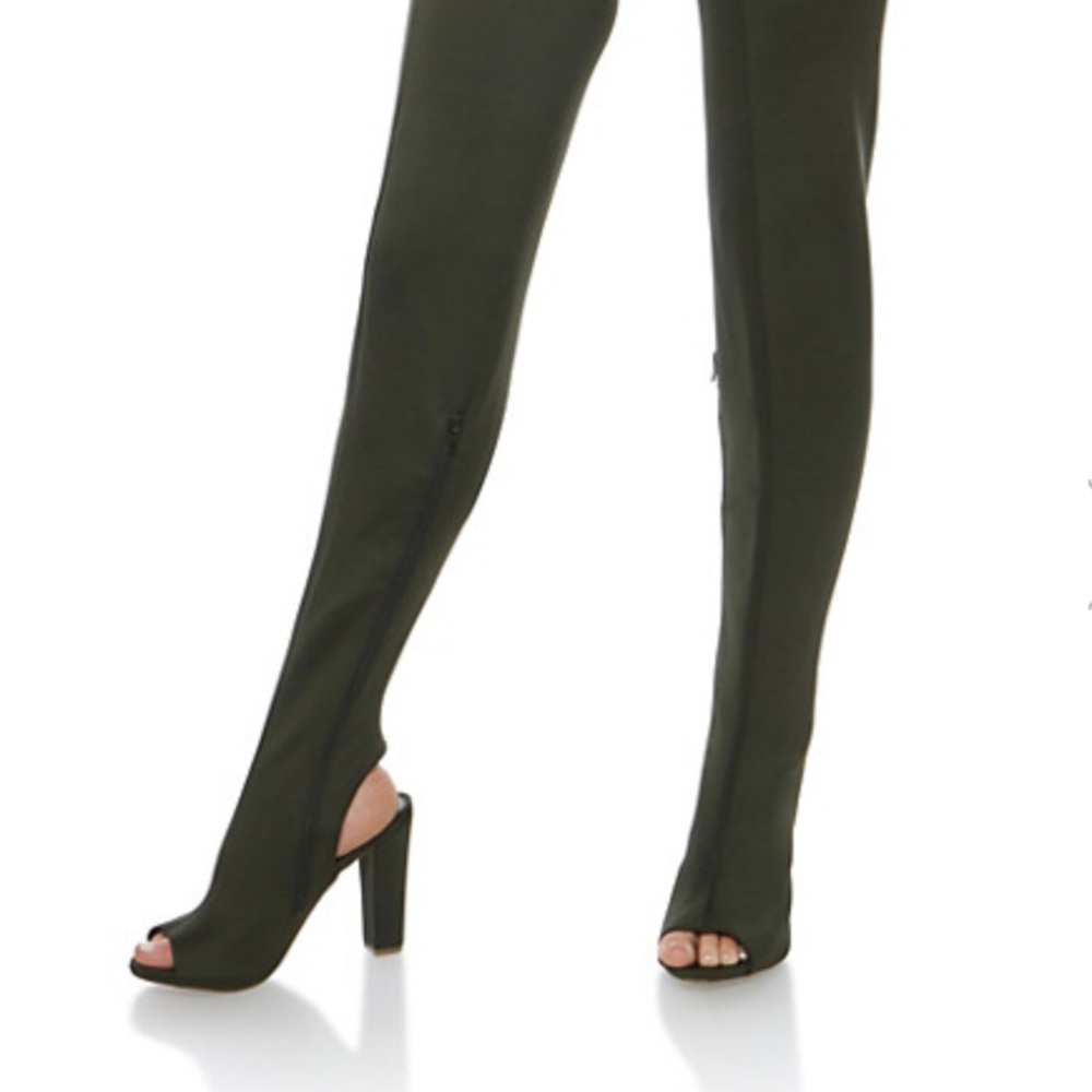 Peep Toe Over The Knee Boot (Plus-Size Friendly)