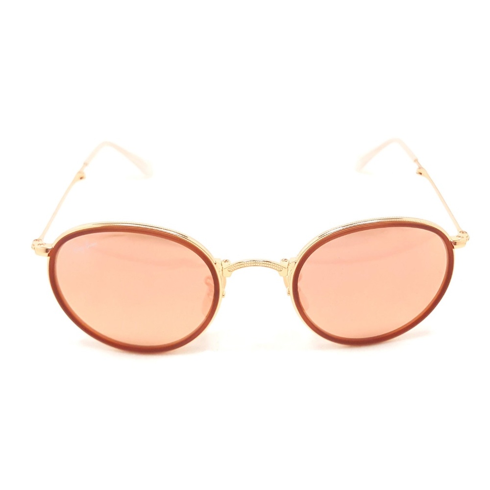 RAY-BAN RB3517 Round Folding Sunglasses 001/Z2 - Picture 3 of 6