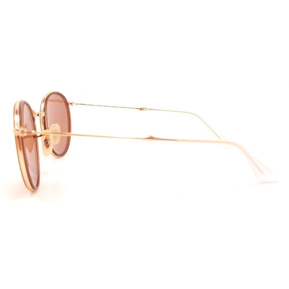 RAY-BAN RB3517 Round Folding Sunglasses 001/Z2 - Picture 4 of 6