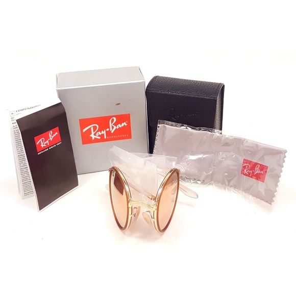 RAY-BAN RB3517 Round Folding Sunglasses 001/Z2 - Picture 6 of 6