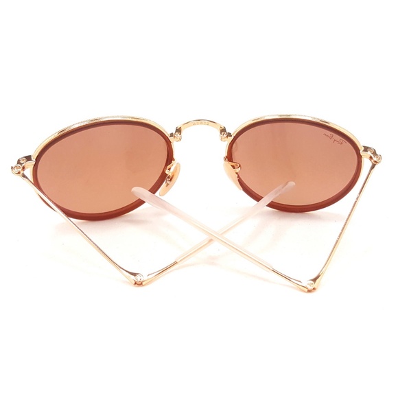 RAY-BAN RB3517 Round Folding Sunglasses 001/Z2 - Picture 5 of 6