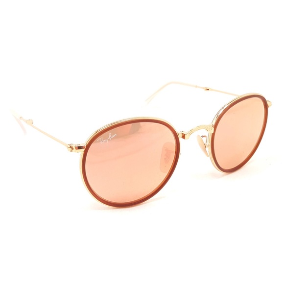 RAY-BAN RB3517 Round Folding Sunglasses 001/Z2 - Picture 2 of 6
