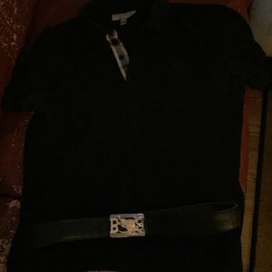 Burberry shirt &a belt