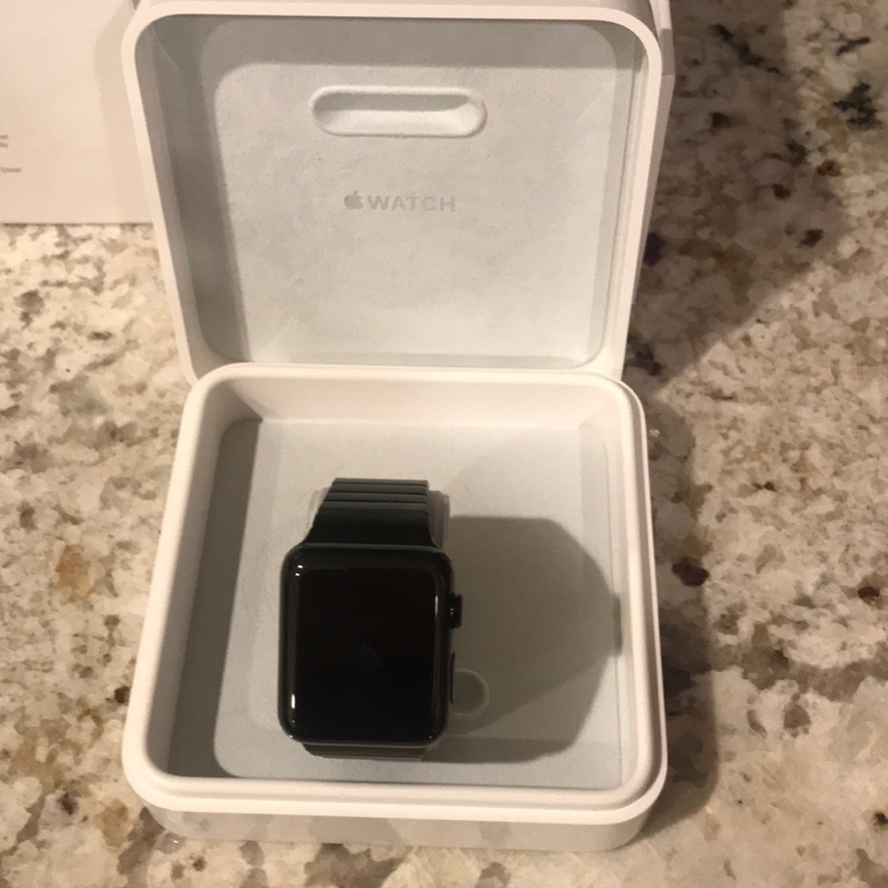 Apple series 1  watch. Stainless link