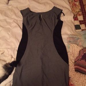 Black and gray bodycon dress size 3