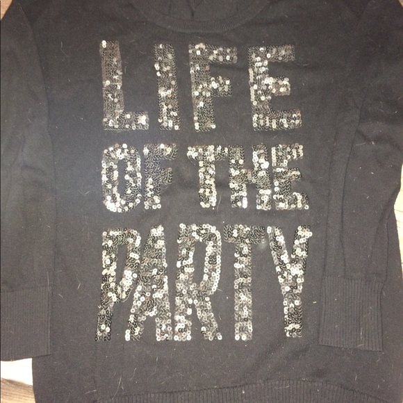 Express sweater with sequin lettering - Picture 1 of 2