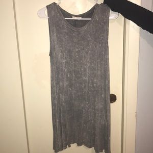 Gray tank top tunic