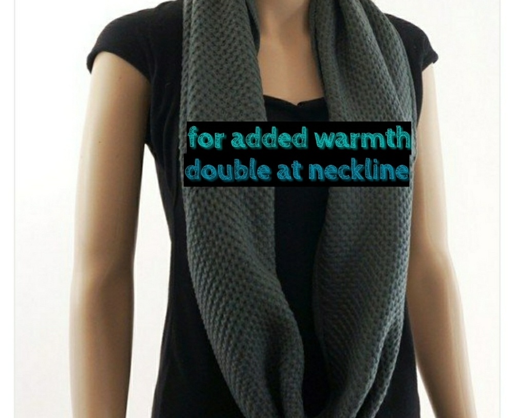 INFINITY SCARF - IN DARK GREY