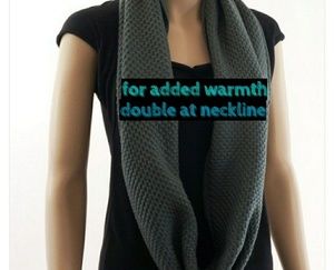 INFINITY SCARF - IN DARK GREY