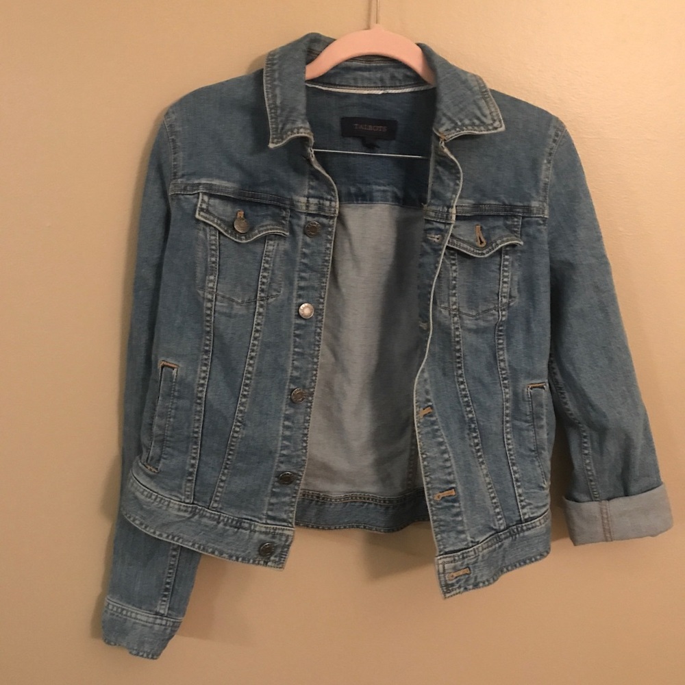 FINAL SALE Talbots light denim jacket