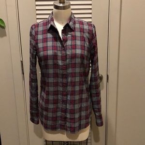 J Crew boyfriend plaid shirt