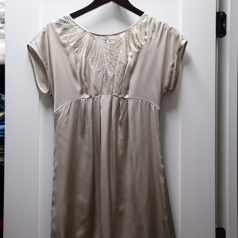 NWT Cream Satin BCBG Cocktail Dress