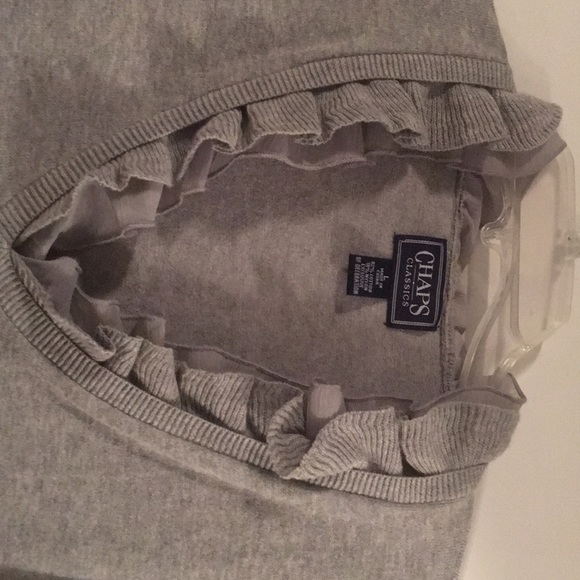 Chaps Classic Grey lightweight sweater - Picture 2 of 2