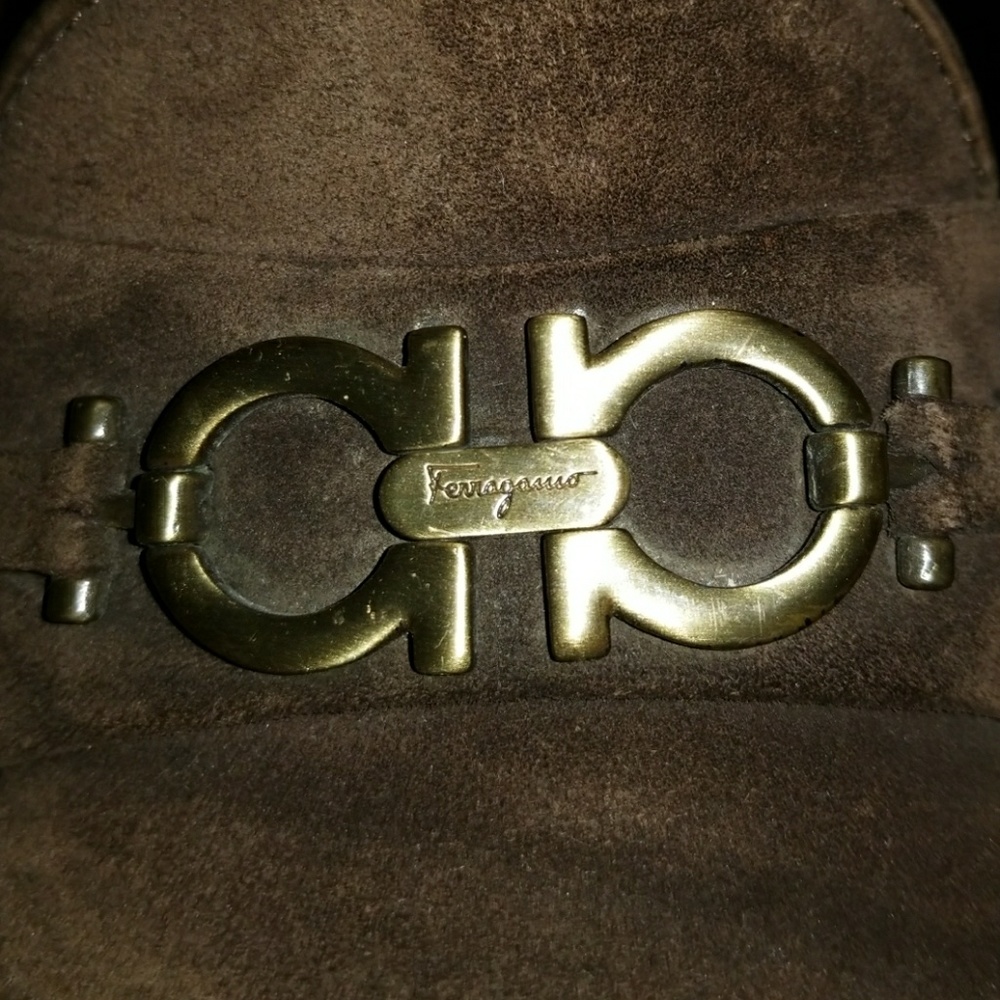 FERRAGAMO SUEDE LOAFERS