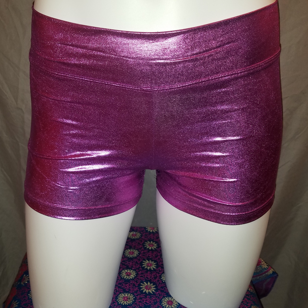 Trendy Trends Shiny Pink Hot Pants NWOT