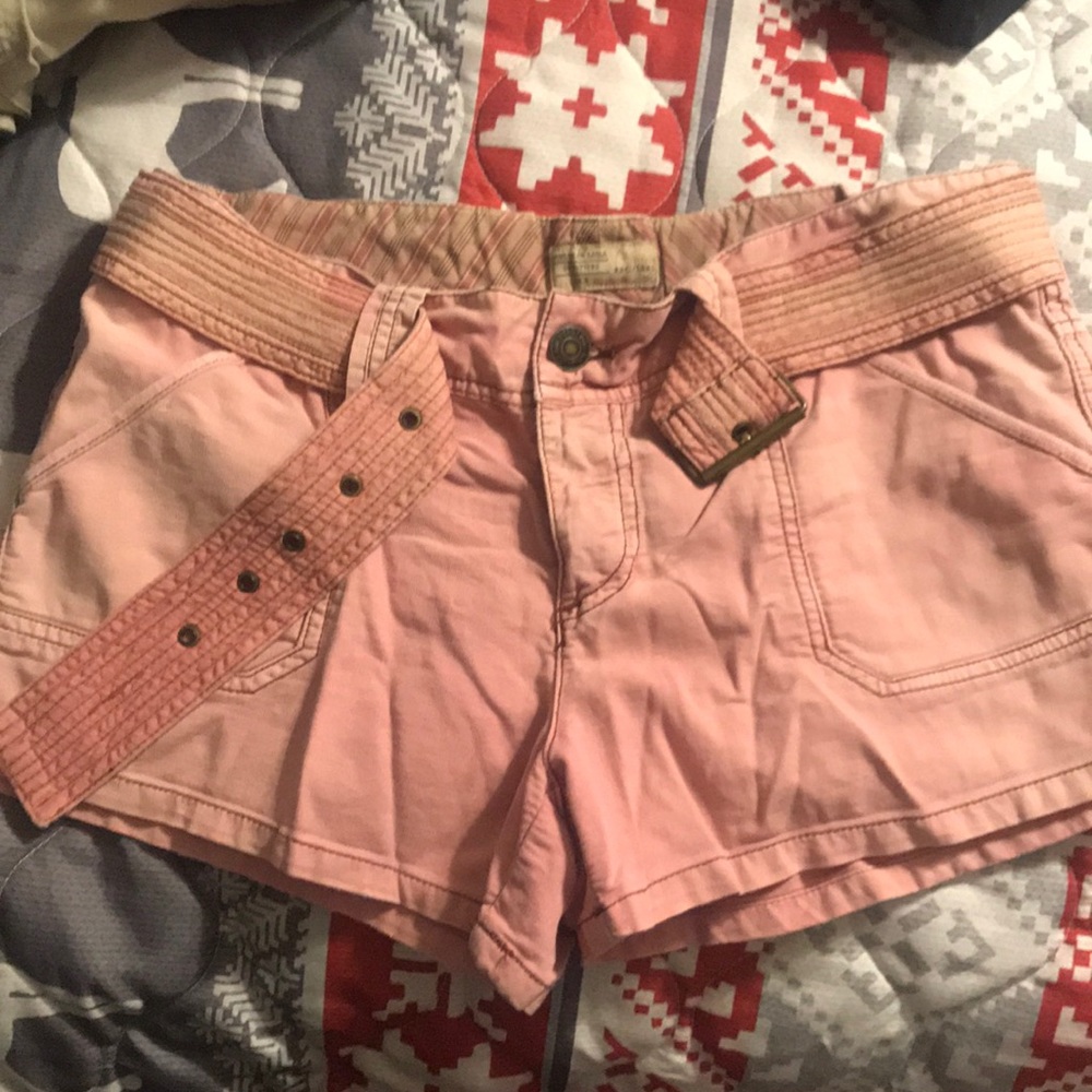 AE Pink Corduroy Shorts