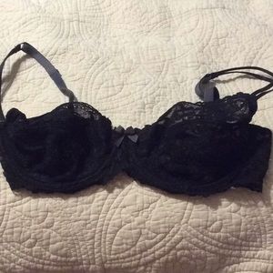 Black lace bra, NWOT, hardly worn