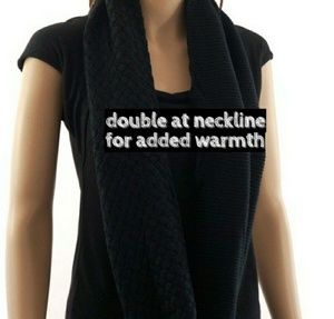 INFINITY SCARF - IN BLACK