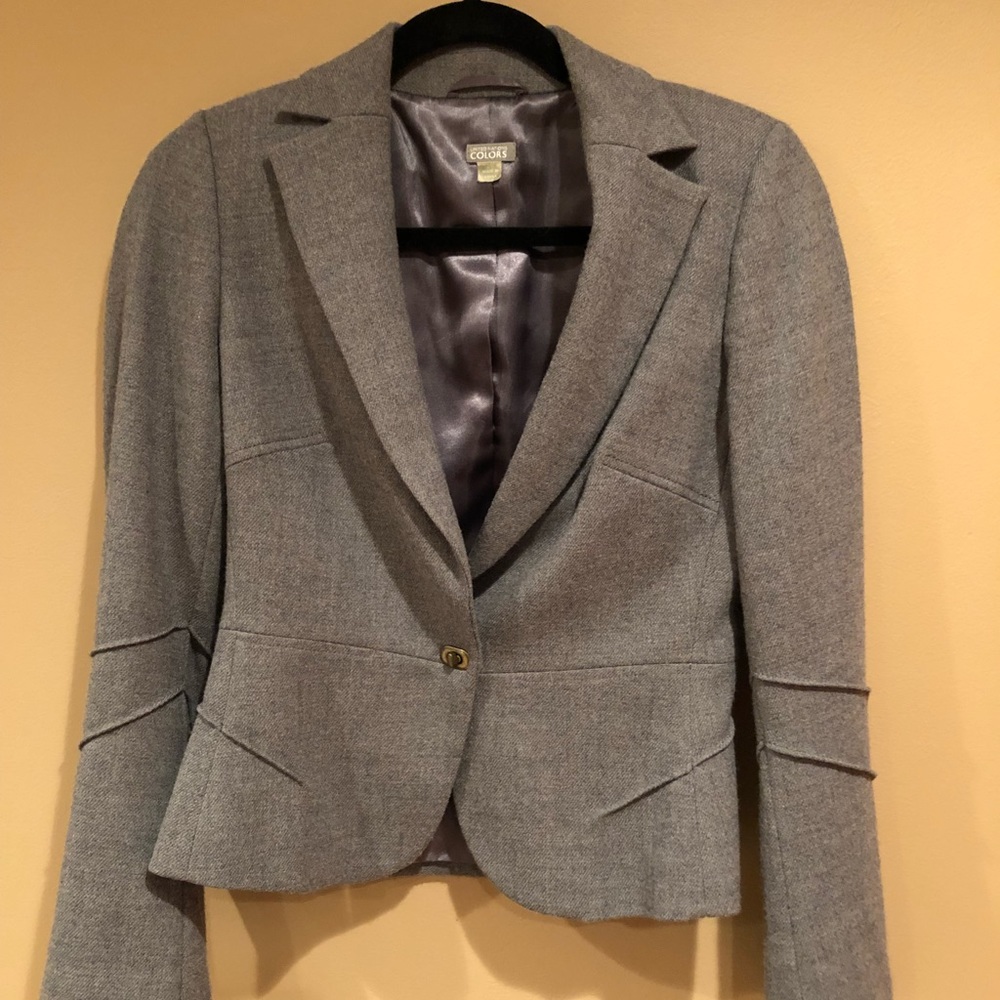 Wool gray blazer