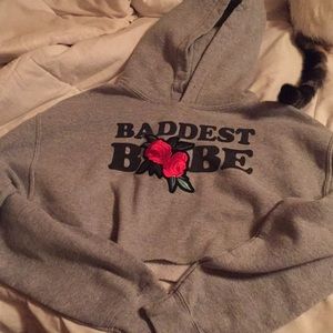 Crop top hoodie