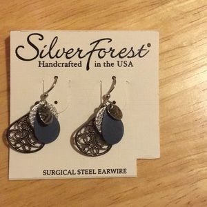 Silver Plate Drop Earrings