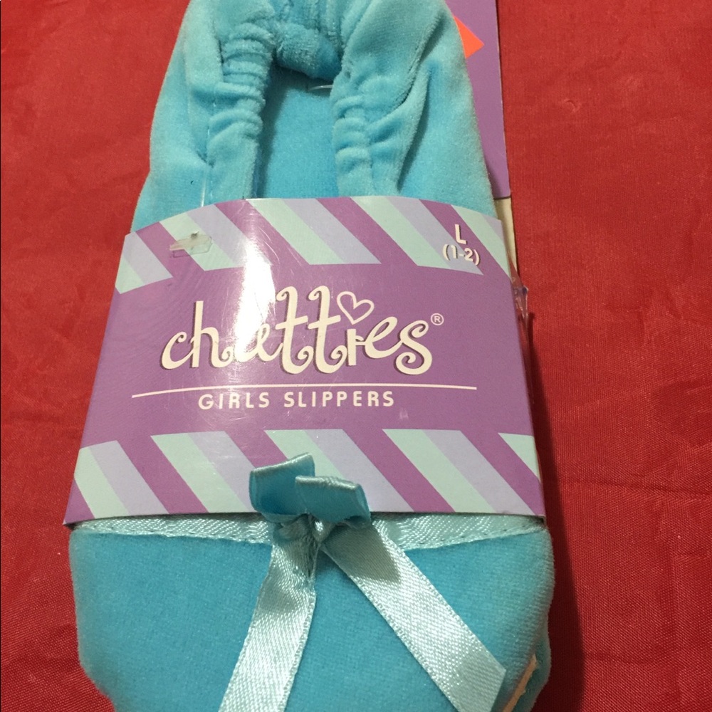 CHATTIES GIRLS SLIPPERS SIZE  L1-2