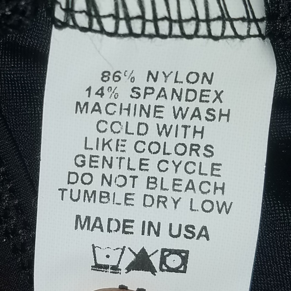 Trendy Trends Black w/Blue Fringe Crop Top NWOT - Picture 4 of 5