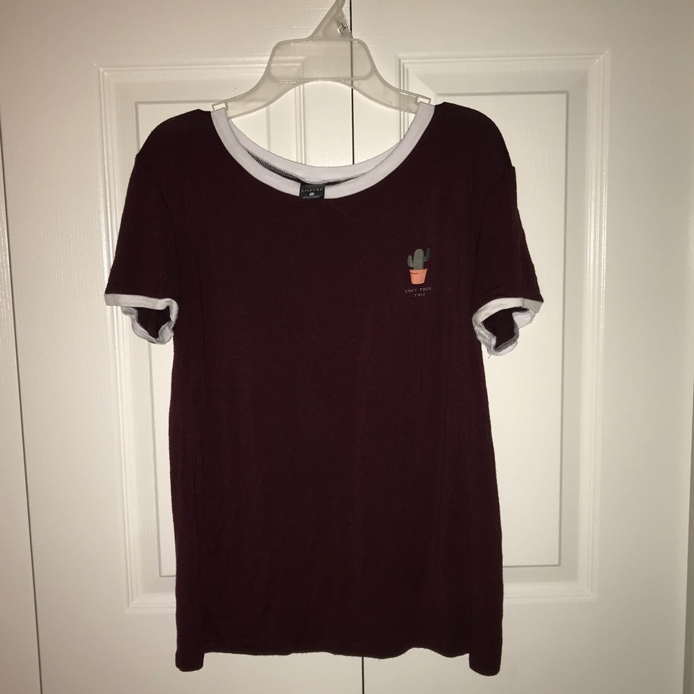 Cactus Decal Ringer Tee