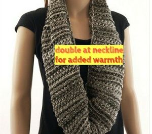 INFINITY SCARF - COFFEE STRIPE