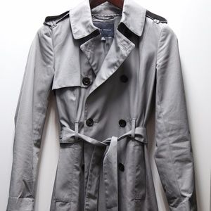 Banana Republic Gray XS Trenchcoat