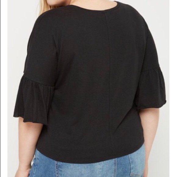 πMauve Ruffle Sleeve Top - 3X - Picture 4 of 4