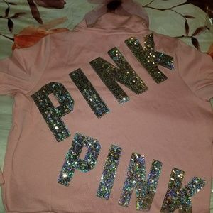 Pink bling hoodie