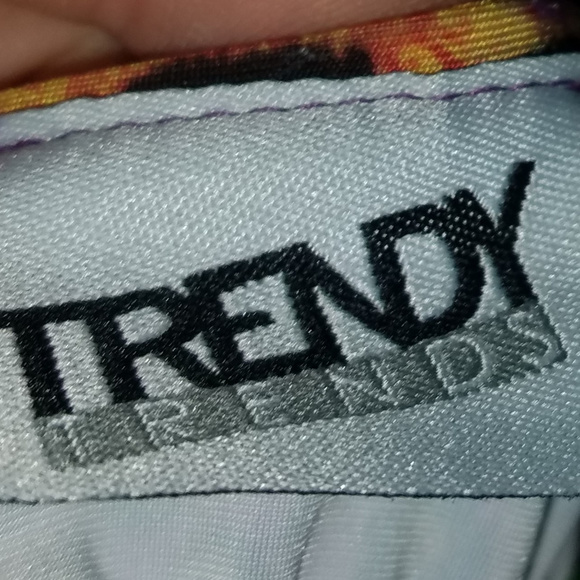 Trendy Trends Or/Pur Leopard Print Crop Top NWOT - Picture 3 of 5