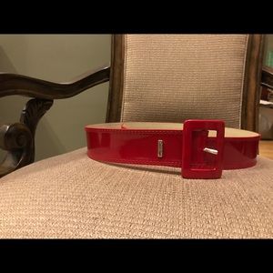 Calvin Klein Red Patent Leather women’s belt