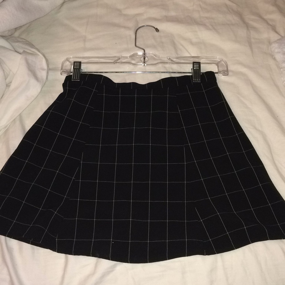 American Apparel Grid Mini Skirt