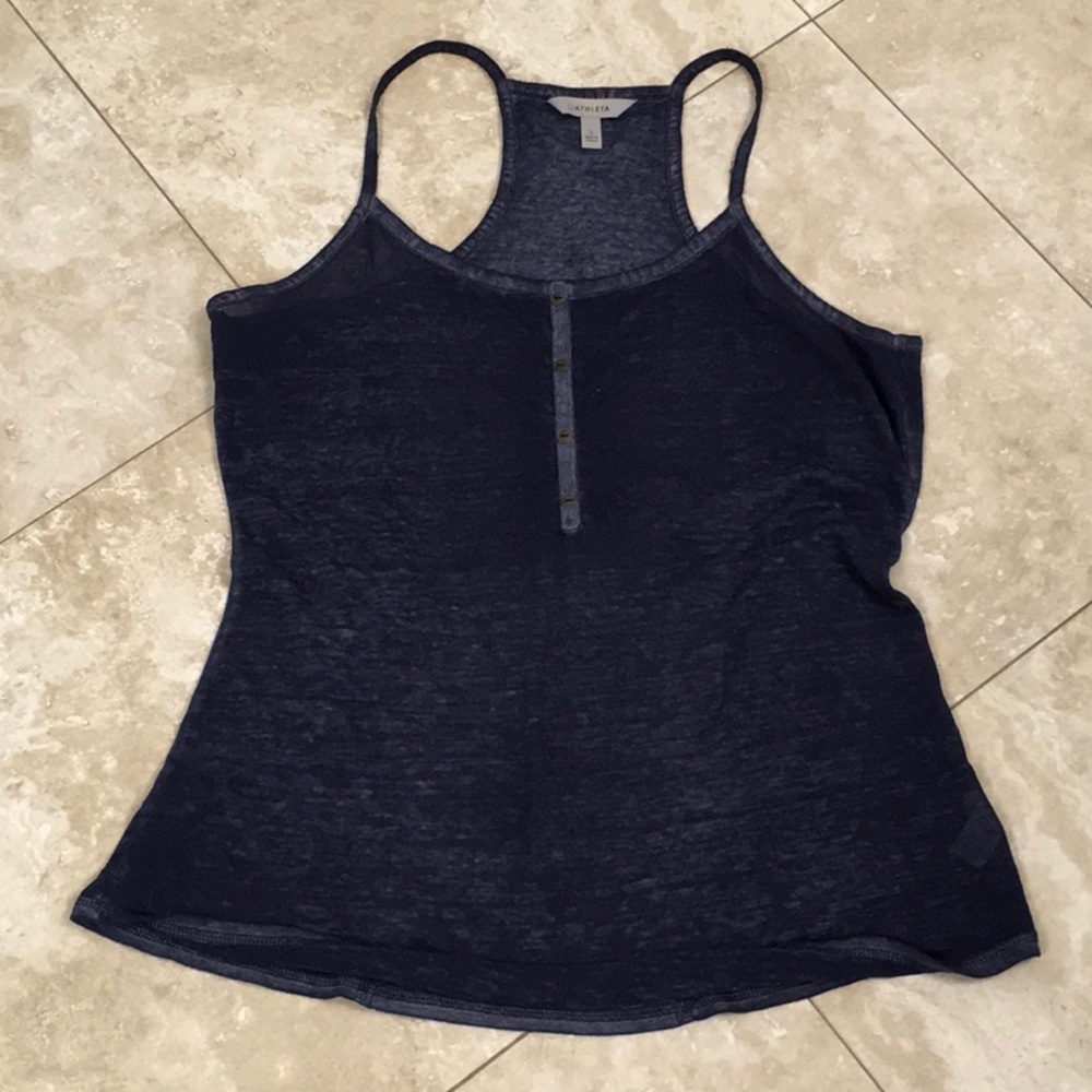 Athleta Navy tank