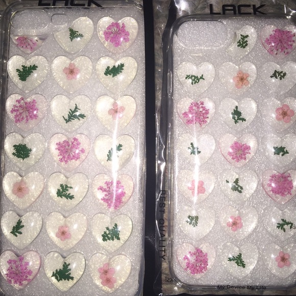 Heart Iphone Cases with dried flowers - Picture 2 of 5