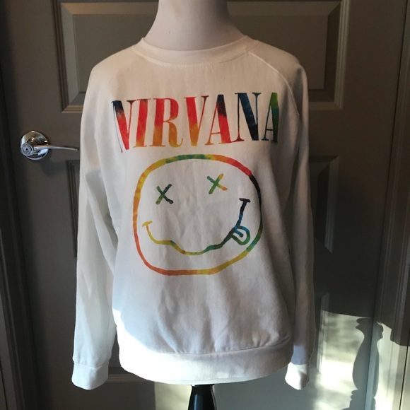 Forever 21 Tops - White Nirvana Sweatshirt Forever 21 size Small