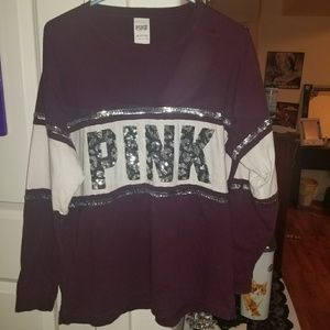 VS PINK Long-Sleeved Bling Shirt