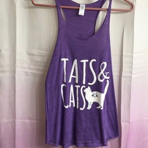 Tats & Cats racerback tank