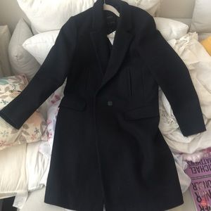 Zara Navy Coat New with Tag size M