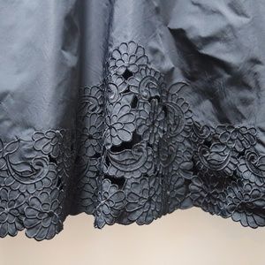 Black BCBG Cocktail Dress with Floral Detail