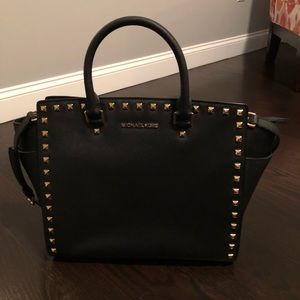 Michael Kors Selma Studded Large Satchel
