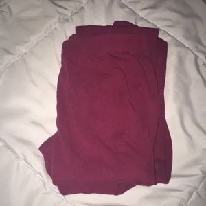 Maroon Leggings