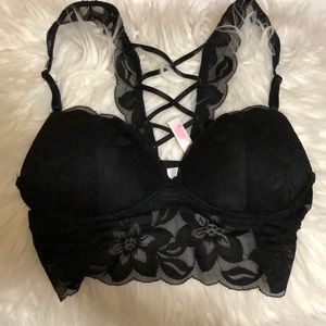 NWOT Black Lace Bra