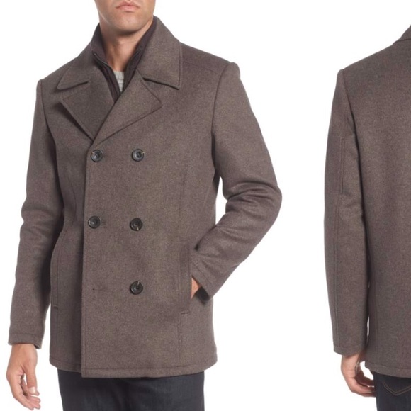 Kenneth cole men's peacoat with bib online