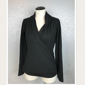 Ann Taylor LOFT Black Wrap