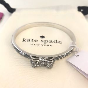 💎Nwt kate spade Moon River Glitter Silver Bangle